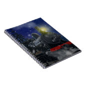 雪の中のクリスマストレイン ノートブック (右側)