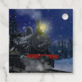 雪の中のクリスマストレイン フェイバータグ (裏面)