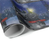 雪の中のクリスマストレイン ラッピングペーパー (ロールコーナー)