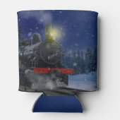 雪の中のクリスマストレイン 缶クーラー (裏面)