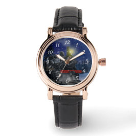 雪の中のクリスマストレイン 腕時計