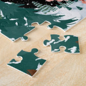 雪の中のクリスマスバレリーナ ジグソーパズル (側面)