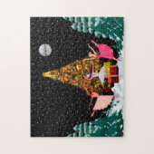 雪の中のクリスマスバレリーナ ジグソーパズル (縦)