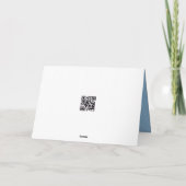 雪の中のクリスマス赤農場トラクター カード (裏面)