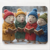 雪の中のクリスマス・キャロルのネズミ マウスパッド (正面)