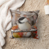雪の中のクロガクチョウ クッション (ブランケット)