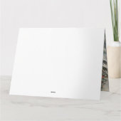 雪の中のコックポウ カード (裏面)