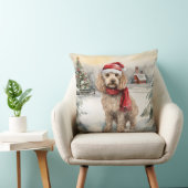 雪の中のコックポウ クッション (椅子)