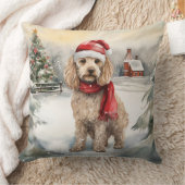 雪の中のコックポウ クッション (ブランケット)