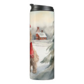 雪の中のコックポウ タンブラー (回転右)