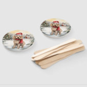 雪の中のコックポウ ハンドファン (組立なし)