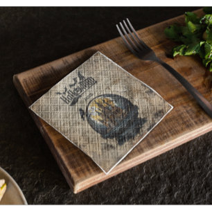 雪の中のゴシック様式の家ハロウィンゴシックパーティー スタンダードカクテルナプキン