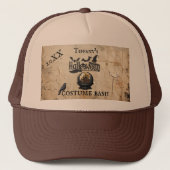 雪の中のゴシック様式の家ハロウィーンの衣装パーティー キャップ (正面)