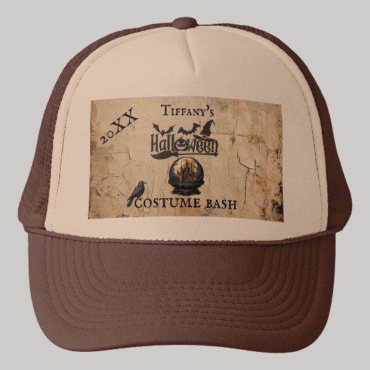 雪の中のゴシック様式の家ハロウィーンの衣装パーティー キャップ