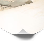 雪の中のゴージャスな虎と子虎 フォトプリント            (角)