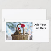 雪の中のサンタリス シーズンカード (正面/裏面)