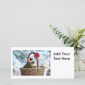 雪の中のサンタリス シーズンカード (スタンド正面)