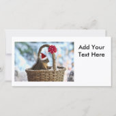 雪の中のサンタリス シーズンカード (正面)