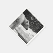 雪の中のシロクマ スタンダードカクテルナプキン (角)