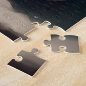 雪の中のスフィンクス犬 ジグソーパズル (側面)