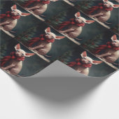 雪の中のスフィンクス犬 ラッピングペーパー (角)