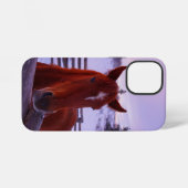 雪の中のタッカーiPhone 12ミニケース iPhoneケース (裏面横)