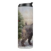 雪の中のチェサピーク犬 タンブラー (回転左)