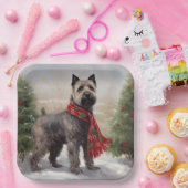 雪の中のチェサピーク犬 ペーパープレート (パーティー)