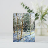 雪の中のチャールストンの木々 ポストカード (スタンド正面)