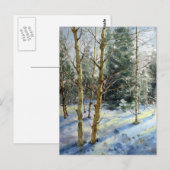 雪の中のチャールストンの木々 ポストカード (正面/裏面)