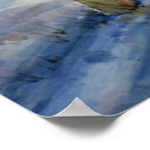 雪の中のチャールストン山の木 ポスター (角)