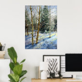 雪の中のチャールストン山の木 ポスター (ホームオフィス)