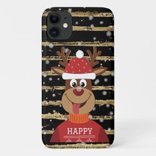 雪の中のトナカイ Case-Mate iPhoneケース (裏面)