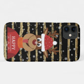 雪の中のトナカイ Case-Mate iPhoneケース (裏面(横))