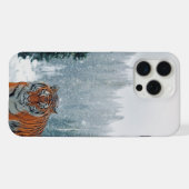 雪の中のトラ iPhoneケース (裏面横)