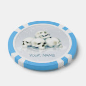 雪の中のドクロ。オーダーメイド ポーカーチップ (シングル)