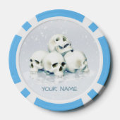 雪の中のドクロ。オーダーメイド ポーカーチップ (裏面)