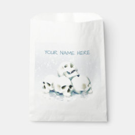 雪の中のドクロ。カスタマイズ可能 フェイバーバッグ