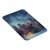 雪の中のニューヨークの例証 マグネット (右側)