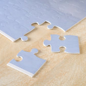 雪の中のノルウェーの林猫 ジグソーパズル (側面)