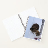 雪の中のノルウェーの林猫 ノートブック (内部)