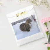 雪の中のノルウェーの林猫 フェイバーバッグ (封をした状態)
