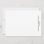 雪の中のハミング鳥 – フラットカード (裏面)