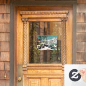 雪の中のハンターズザースノー ウィンドウサイン (ホームデコレーション)