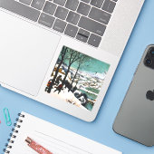 雪の中のハンターズザースノー シール (ノートパソコンとiPhone)