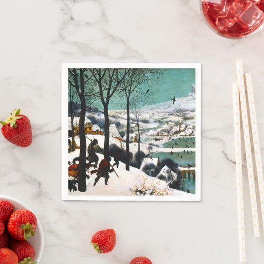 雪の中のハンターズザースノー スタンダードカクテルナプキン (インサイチュ)