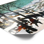 雪の中のハンターズザースノー フォトプリント (角)