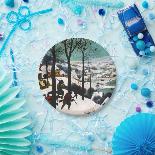 雪の中のハンターズザースノー ペーパープレート (パーティー)