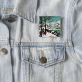 雪の中のハンターズザースノー 缶バッジ (インサイチュ)