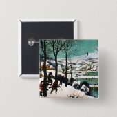 雪の中のハンターズザースノー 缶バッジ (正面&裏面)